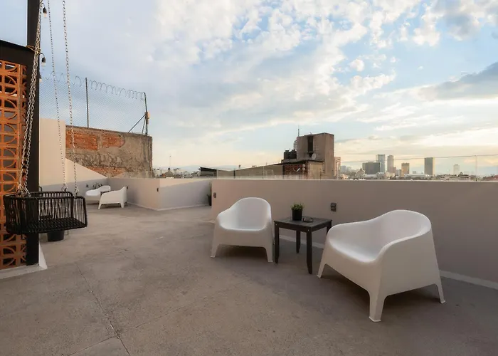 Apartamento Zielo Palma ,private Balcony, Rooftop Walk To Zocalo