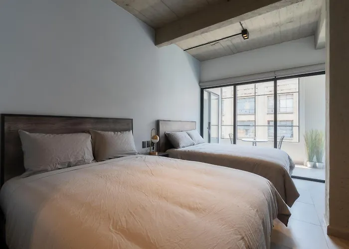Zielo Palma ,private Balcony, Rooftop Walk To Zocalo *