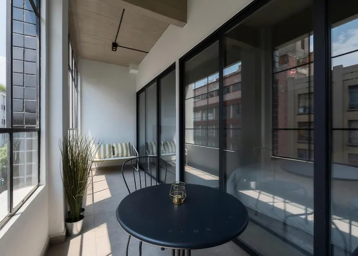 Zielo Palma ,private Balcony, Rooftop Walk To Zocalo *